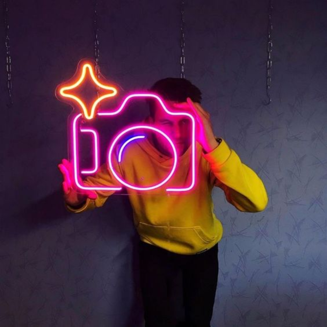Camera Neon Light